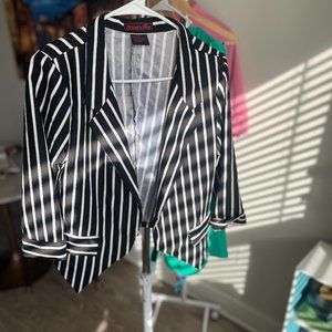 Striped blazer contemporary